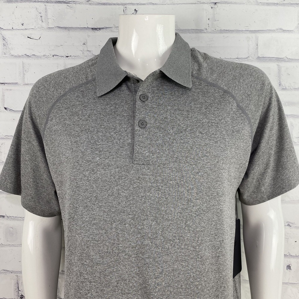 Fabletic Shirt Men's XL SLIM Polo Performance The Training Day Polo‎ Grey NWT